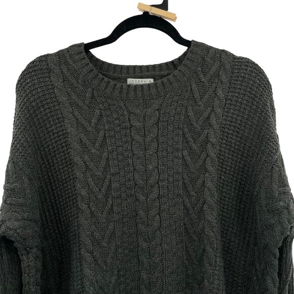 Joseph A Womens Chunky Knit Thumb Hole Pullover Sweater - Picture 2 of 9